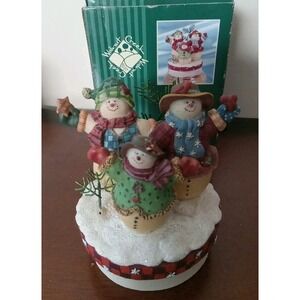 VTG 2004 Walnut Creek Snowy Nights Candle Topper Snowman